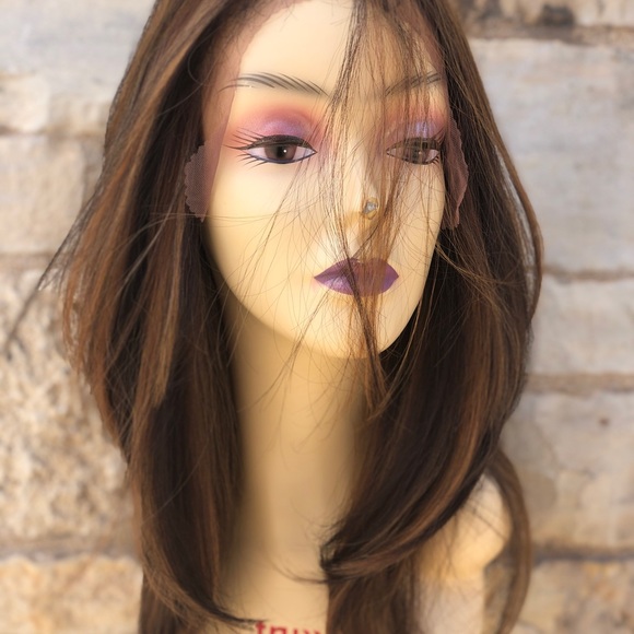 Fulllace Copper Ginger Brown Wig - Picture 5 of 16